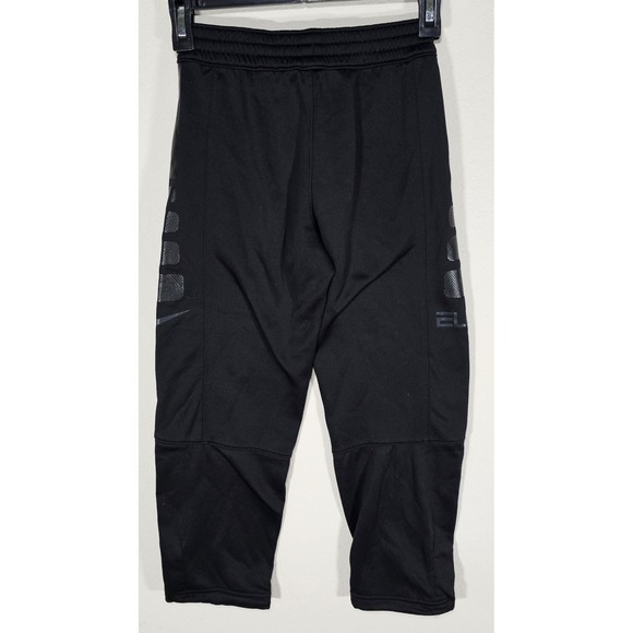 Nike Dri Fit Elite‎ Sweatpants Black Pockets Drawstring Youth Boys Size S - Picture 2 of 7